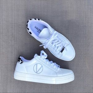 Mario Valentino Petra White Animalier Sneakers